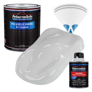 ProductionShop High Gloss Super Bright White Acrylic Enamel Quart Kit Auto Paint - Picture 1 of 1