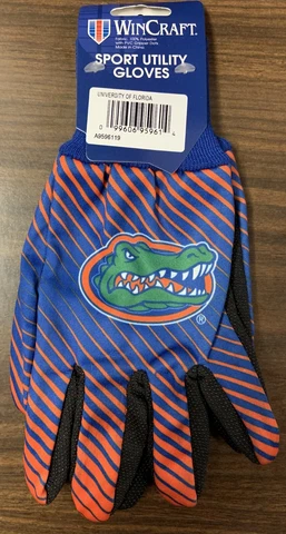 FLORIDA GATORS STRIPED UTILITY GRIPPER DOTS GLOVES NEW WINCRAFT 🐊 Cover