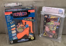 2 Game Lot Graded Sega Menacer Light Gun VGA 80 NM Sealed & NES Gotcha WATA 5.0