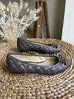 Geox Respira Genuine Leather Quilted Flats Shoes Pumps Eur 36 Uk 3