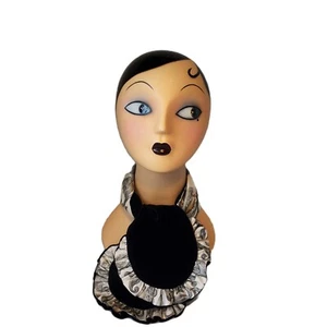 Scarf/Cravat 100% Silk and Silk Velvet.  Reversible A112 - Picture 1 of 5