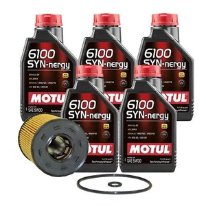 5L Motul 6100 SYN-NERGY 5W30 Wix Filter Motor Oil Change Kit API SL - Picture 1 of 1