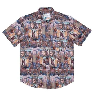 NWT RSVLTS Princess Bride Buttercup & Westley Short Sleeve Men's Button Up Shirt - Picture 1 of 10