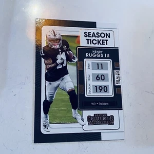 2021 Panini Contenders - Henry Ruggs III #58 - Football Tranding Card - Picture 1 of 2