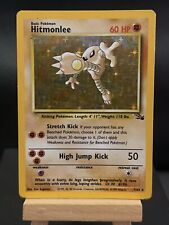 Pokemon Card Hitmonlee 7/62 Fossil Set Holo Rare WOTC Played 2