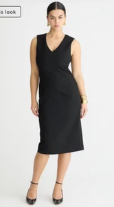 J.Crew $228 Interview Dress Four Season Stretch Black Size 8 BY914 - Picture 1 of 8
