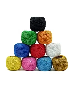10x Crochet Cotton Thread Yarn for Knitting Embroidery Craft Making Balls Size 8 - Picture 1 of 3