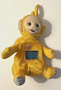 Teletubbies Vtg Mega Bloks Byebye Build n' Tote  Dipsy Yellow 15 Plush Bag P5 - Picture 1 of 6