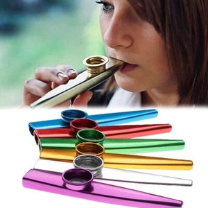 Metal Kazoo Lightweight Portable For Beginner Flute Instrument Music Lovers UK - Picture 1 of 17