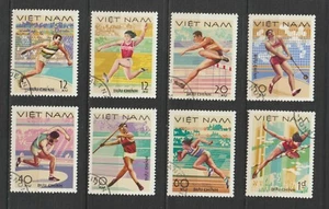 1978 Vietnam Stamps Sports Scott # 926 - 933 Cto NH - Picture 1 of 1