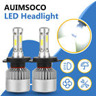 H4 9003 Led Headlight Bulbs Conversion Kit Hi/low Dual Beam For Car & Motorcycle