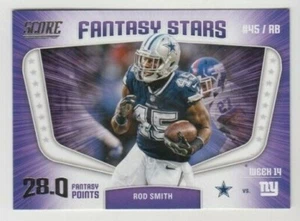 Rod Smith 2018 SCORE FANTASY STARS INSERT #4 DALLAS COWBOYS - Picture 1 of 1