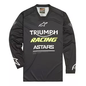 Camiseta deportiva genuina Triumph Racer Racing Graphite MX 2024 NUEVA Enduro - Imagen 1 de 10