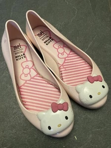 Melissa Hello kitty Jelly/ Rubber Flat Casuals Shoes UK Girls Size 2 Euro 34 - Picture 1 of 8
