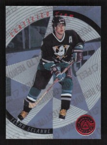 1997 Pinnacle Certified Pinnacle Team #16 Teemu Selanne  Anaheim Mighty Ducks