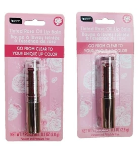 2ct - B Pure Tinted Rose Oil Lip Balm, Clear to Color, PH Adapting Color  - Bild 1 von 2
