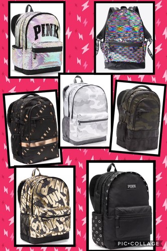 New VS PINK Campus Backpack Gold Foil Victoria main image 3