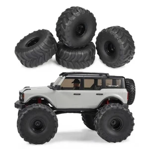 4PCS Monster Truck 1.0 Wheel Rims Tires for Axial AX24 SCX24 FMS FCX24 K5 Blazer - Picture 1 of 13