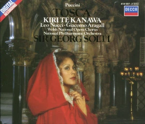 2 CD-BOX PUCCINI TOSCA KIRITE KANAWA Nucci Aragall SIR GEORG SOLTI DECCA 1986 - Picture 1 of 3