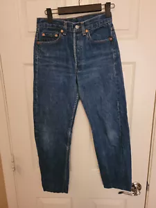 Vintage Levi’s 501 Blue Button Fly Men’s Fit 26X26 Made In USA 90's (Hemmed) - Picture 1 of 12