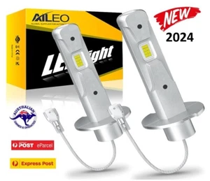 2X H3 LED Fog Lights Headlight Globe 160W 6000K White Xenon Light Bulbs DRL AU - Picture 1 of 5