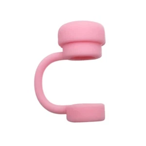 Straw Covers Cap Reusable Silicone Straw Toppers With Cup Spill Leak Stopper* - Picture 1 of 19