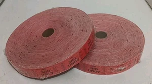 2 Rollen 4.000 Eintritte 1 Tickets Karneval Kirmes Festival Tombola rot/rouge - Bild 1 von 2