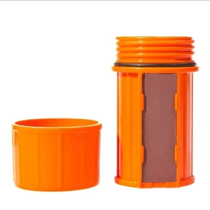 UCO Orange Waterproof Match Case w/ 3 Strikers - No Matches - Picture 1 of 4