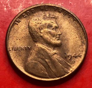 1944-D Lincoln Wheat Cent Penny GEM RB BU From an Original Bank Roll - Picture 1 of 9