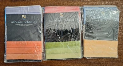 Cinta adhesiva DCWV-1 yarda cada uno de 3 Shds-5/8"-púrpura/naranja-rojo/verde-azul/amarillo Foto 1 de 2