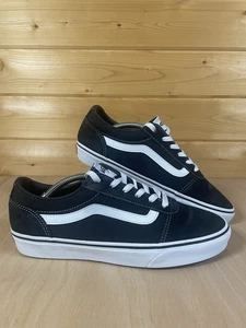 Vans Off The Wall Low Canvas/Suede Trainers 751505 Black/White UK Size 8 - Picture 1 of 14