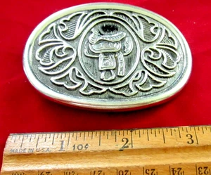 vintage Western belt buckle - AVON saddle design - Picture 1 of 4