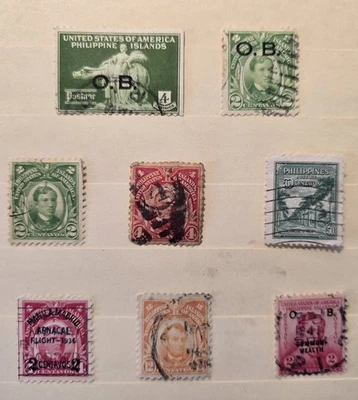 Lote de estampillas de Filipinas #4 - Increíble colección de las primeras estampillas - Usadas - En muy buen estado Foto 1 de 3