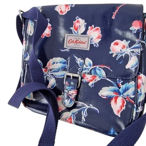Cath Kidston Messenger Cross Body Bag Floral Navy Blue Satchel UNWORN NWOT - Picture 1 of 15
