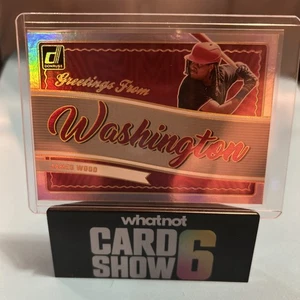 2025 Panini Donruss Baseball - #15 Greetings From Washington James Wood SP - Bild 1 von 2