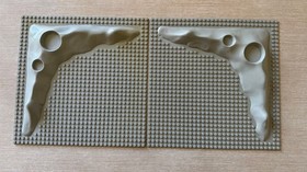LEGO Space: Lunar Crater Plate Set #453 (Two Plates)