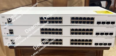 C1000-24T-4G-L Cisco C1000 Series 24 Ports 10/100/1000 Ethernet, 4 Ports 1G - Image 1 of 3