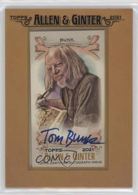 2021 Topps Allen & Ginter's Framed Mini Non-Baseball Auto Tom Bunk #FMA-TB Auto - Image 1 of 2