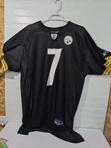 Maglia Uomo Pittsburgh Steelers Ben Roethlisberger Reebok On Field Nera Tg Xl - Foto 1 di 5