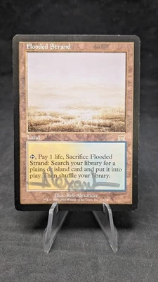 Flooded Strand -MTG Magic the Gathering Onslaught-Signed by Rob Alexander- MP B - Image 1 of 2