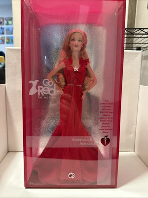 Barbie 2007 Go Red for Women American Heart Association NRFB etiqueta rosa - K7957 Foto 1 de 4