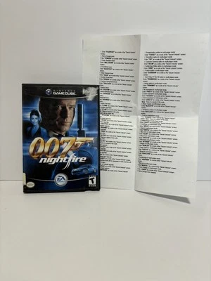 007: NIGHTFIRE NINTENDO GAMECUBE GAME WITH MANUAL AND CHEAT CODES  - Image 1 of 3
