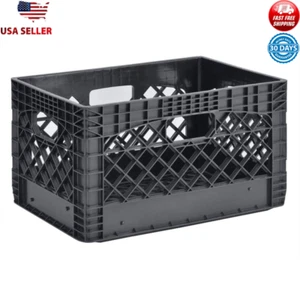 Stapelbar 24 Quart Schwerlast Milchkiste Set Home Office Garage Organisation 1er Pack - Bild 1 von 3