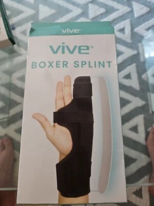 Vive Boxer Splint 7.75" Fits Right Or Left Hand Black Open Box New - Picture 1 of 5