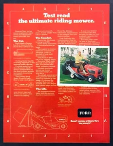 Toro Ultimate 1978 cortadora de césped foto ""Tiene un corte limpiador"" anuncio impreso vintage - Imagen 1 de 1