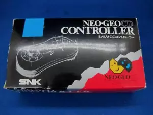 Neo Geo CD Controller with BOX NeoGeo SNK Black made in Japan Free Ship Used - Picture 1 of 3