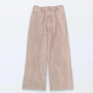 ASOS DENIM 30 Pink Acid Wash Wide Leg High Rise Jeans Casual - Picture 1 of 6