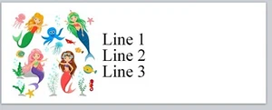 Personalized Address labels Mermaids (jx 144) - Picture 1 of 3