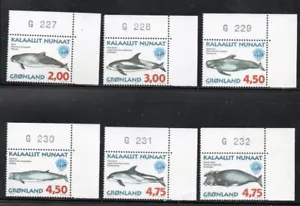 Greenland Scott Katalognummer 256-258 1993 Crabs Stamp Set Plate Number Singl - Bild 1 von 1