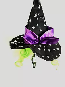Witches Hat with Green Hair for Dogs by Rubies Pet Shop Boutique Med/ Large - Picture 1 of 3